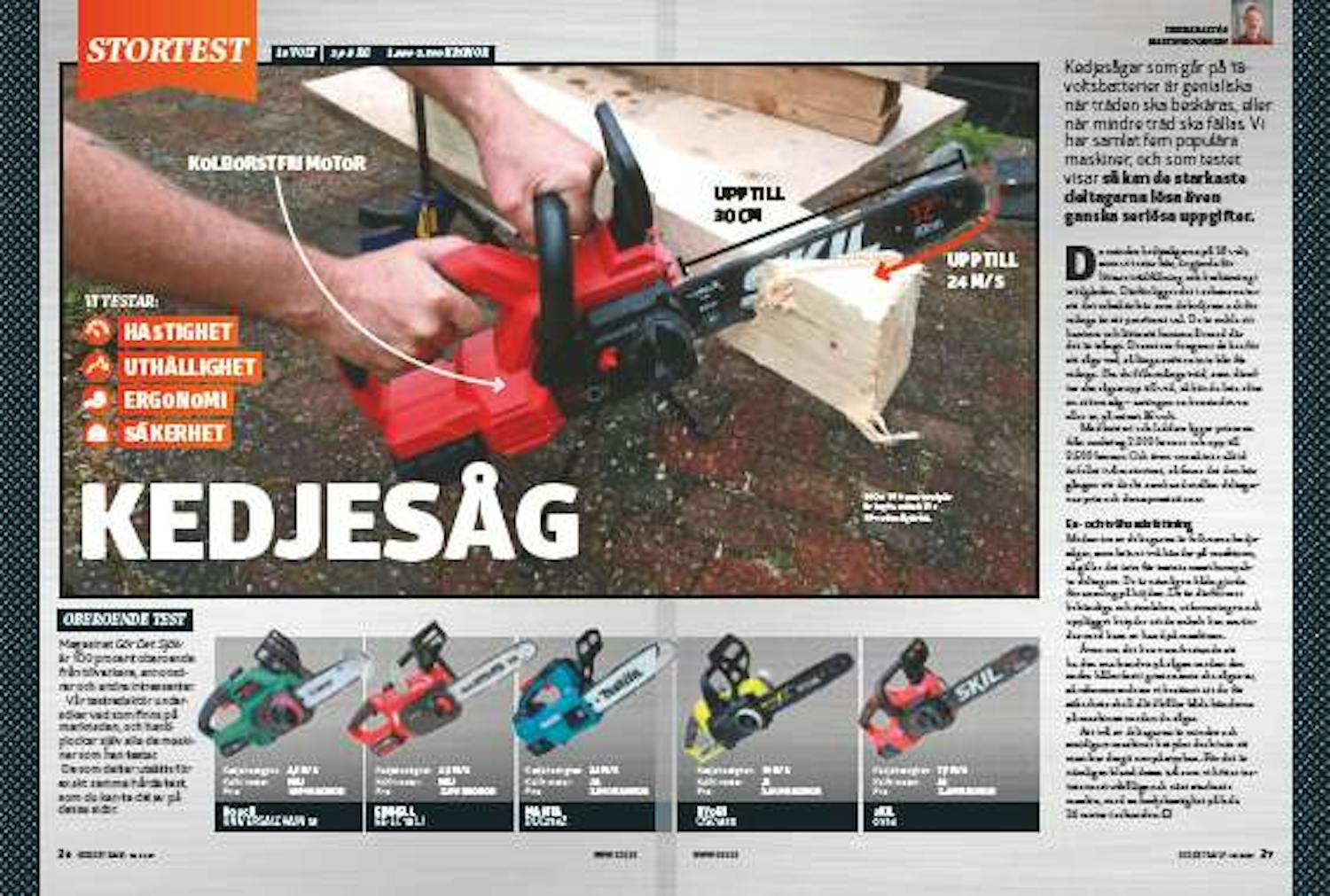 Enhands motorsåg Enhands motorsåg